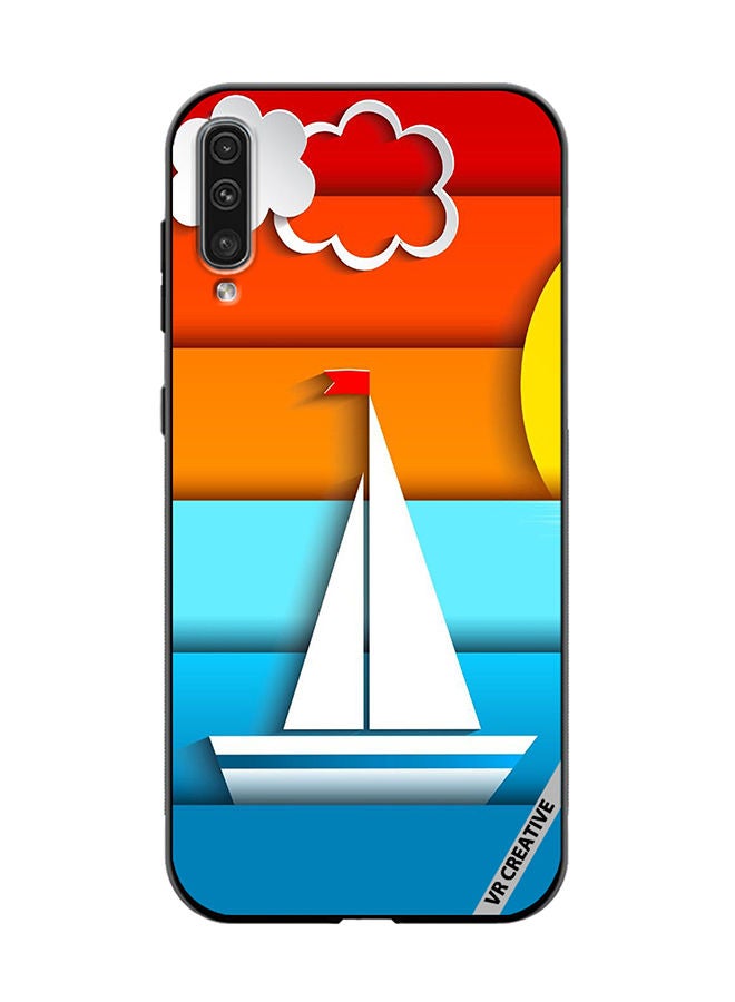 VR CREATIVE Protective Case Cover For Samsung Galaxy A50/A50s Boat Design Multicolour - Image 1