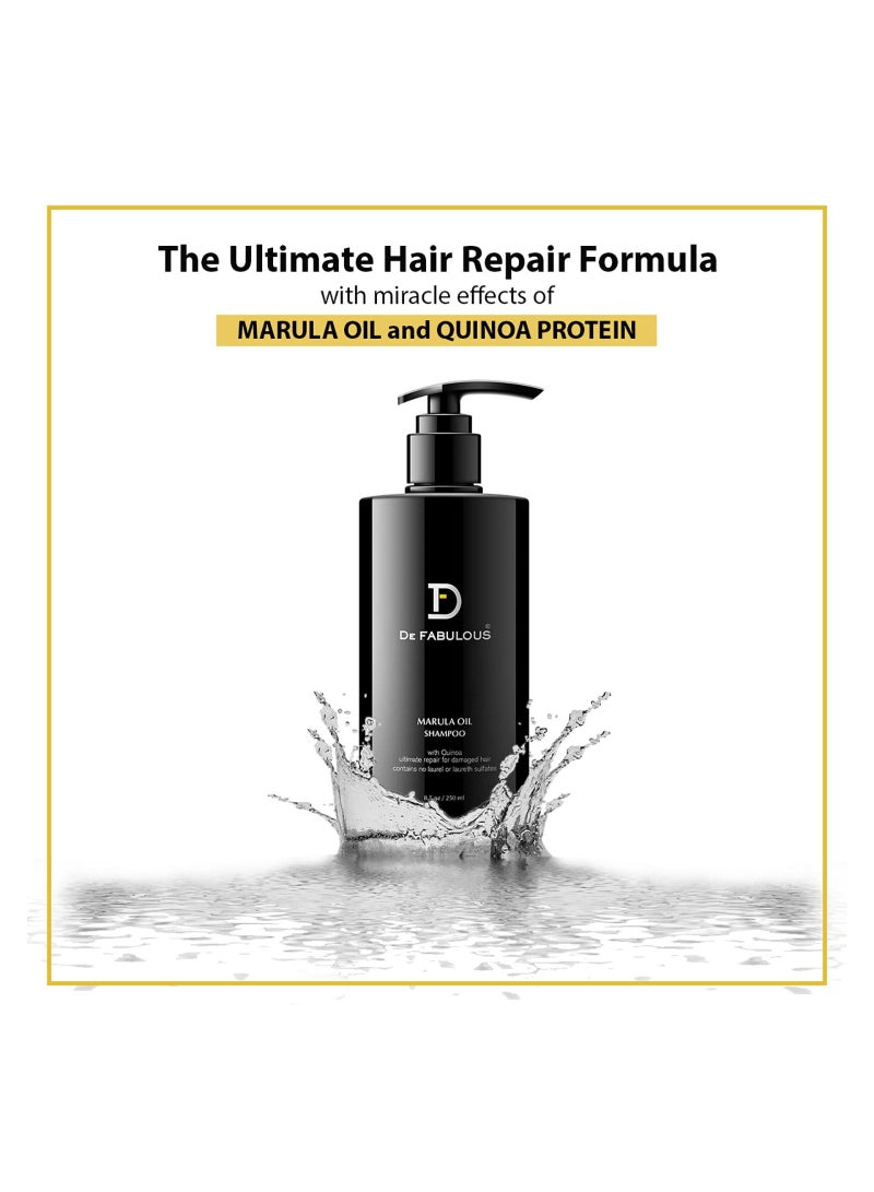 De Fabulous Marula Oil Shampoo 250ml SulphateFree All Hair Types - Image 3