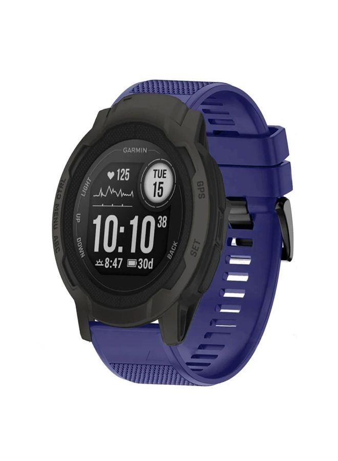 Replacement Strap For Garmin Instinct 2 22mm Quick Release Silicone Watch Band Midnight Blue