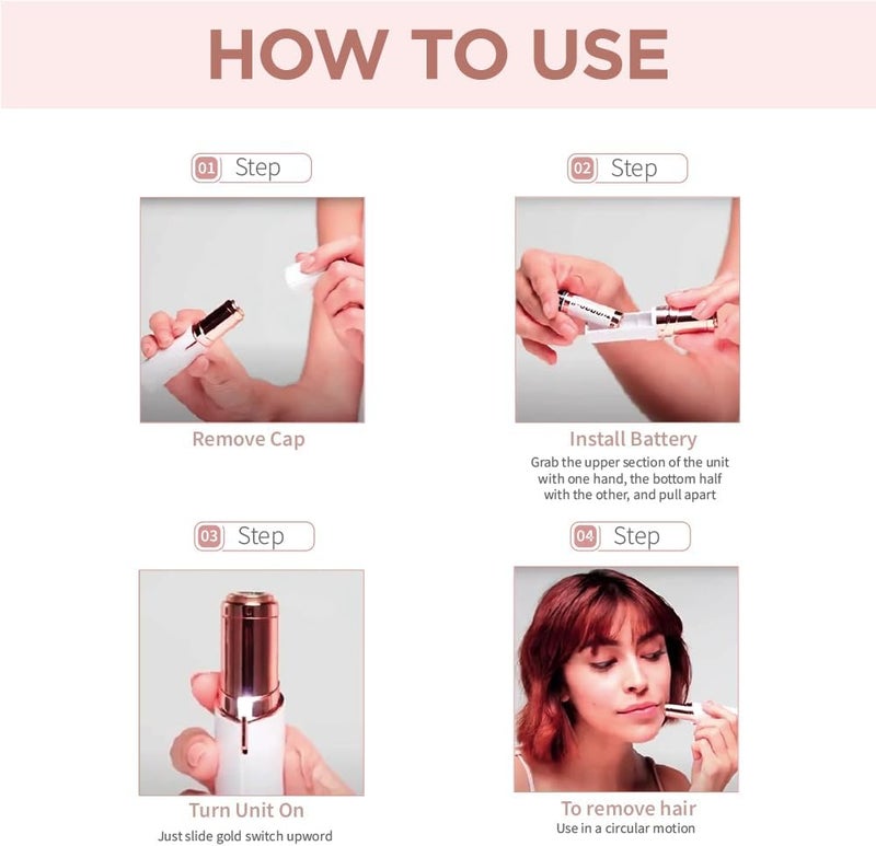 Flawless Finishing Touch Women's Painless Facial Hair Remover - Image 5