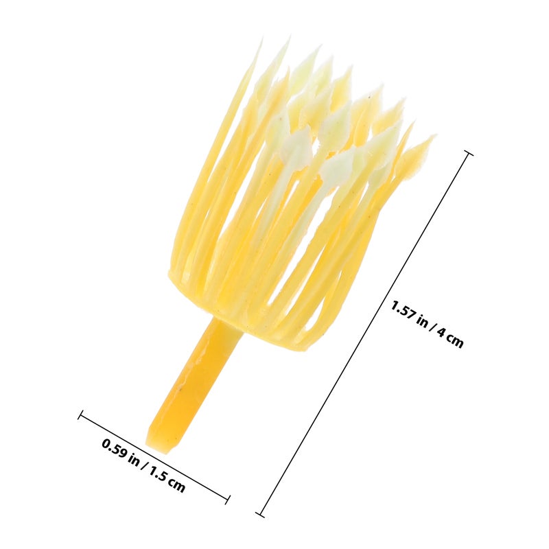 30pcs Diy Flower Stamens Artificial Flowers Stamens Handmade Flower Stamens For Card Making And Scrapbooking Embellishment Wreath Making Accessories Yellow - Image 2
