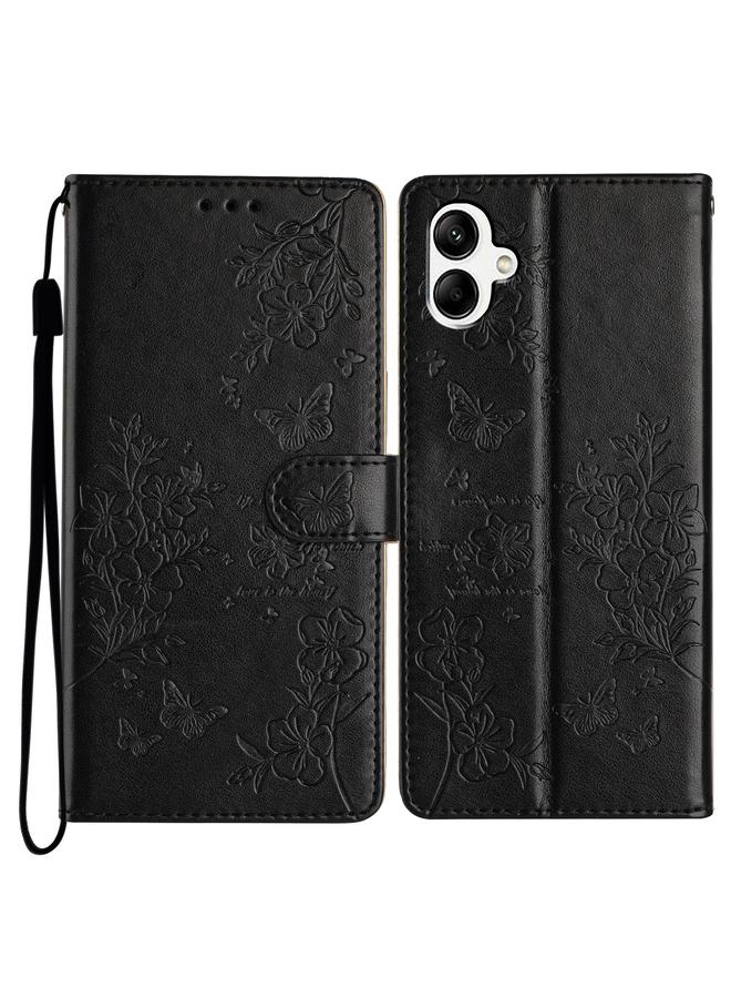 اس-توب جراب جلدي لهاتف Samsung Galaxy A05 بتصميم فراشات وزهور - Image 1