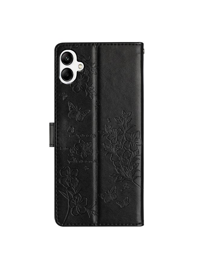 اس-توب جراب جلدي لهاتف Samsung Galaxy A05 بتصميم فراشات وزهور - Image 3