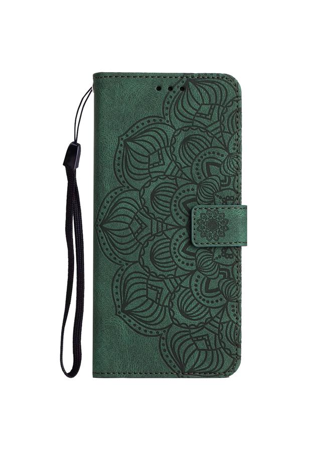 اس-توب جراب لهاتف iPhone 12 mini من الجلد المنقوش بنقشة ماندالا - Image 2