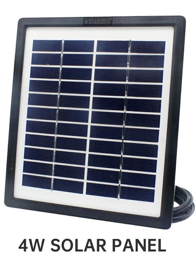 Stargold Solar Lighting System 4W Solar Panel With 10 In 1 Charging Cable Control Box With Built In Battery - Image 1