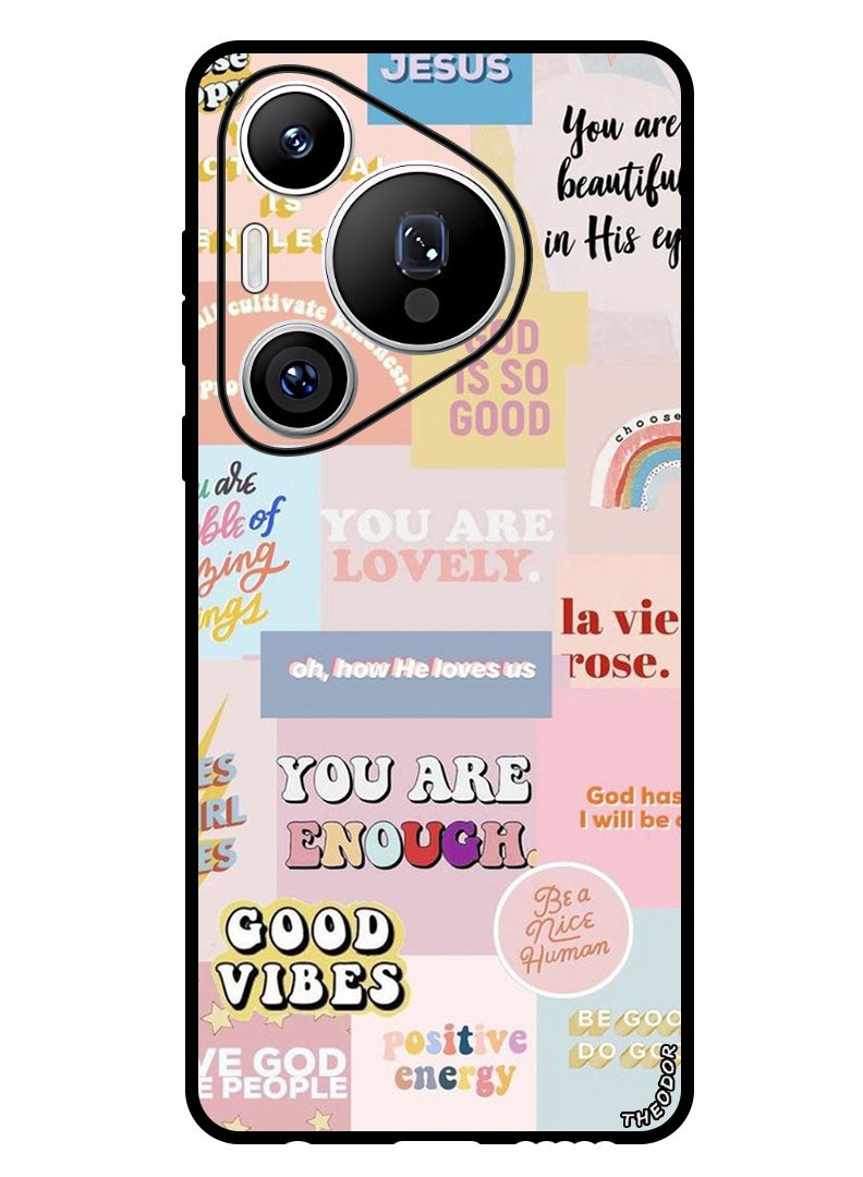 Theodor Protective Case Anti Scratch Shock Proof Bumper Cover For Huawei Pura 70 Pro Plus Collage - Image 1