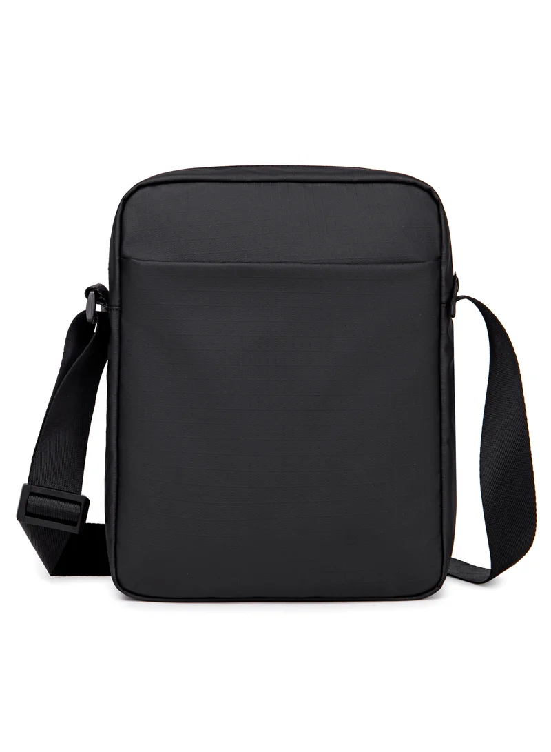 ARCTIC HUNTER Premium Unisex Side Bag 11 inch Water Resistant Polyester Anti Theft Sling Bag for Men and Women on Travel Business Office K00527 Black