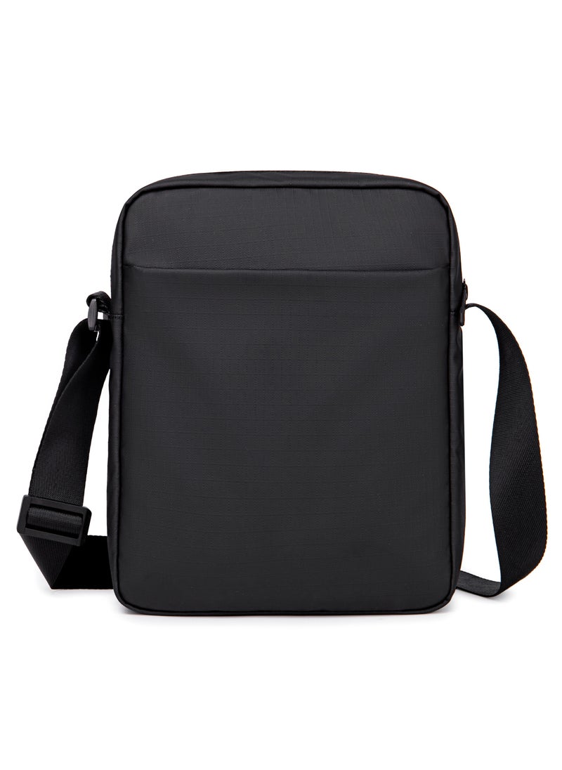 ARCTIC HUNTER Premium Unisex Side Bag 11 inch Water Resistant Polyester Anti Theft Sling Bag for Men and Women on Travel Business Office K00527 Black  - Image 4