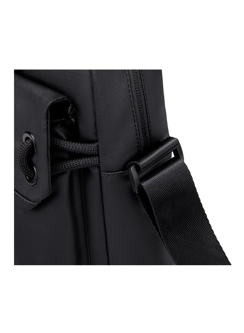 ARCTIC HUNTER Premium Unisex Side Bag 11 inch Water Resistant Polyester Anti Theft Sling Bag for Men and Women on Travel Business Office K00527 Black