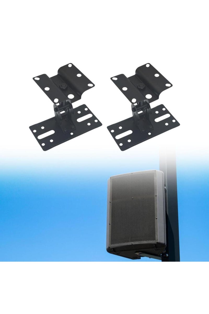 erorex 2Pcs Speaker Wall Mounted Hanging Shelves Metal Universal Surround Sound Adjustable Holders for S... - Image 2