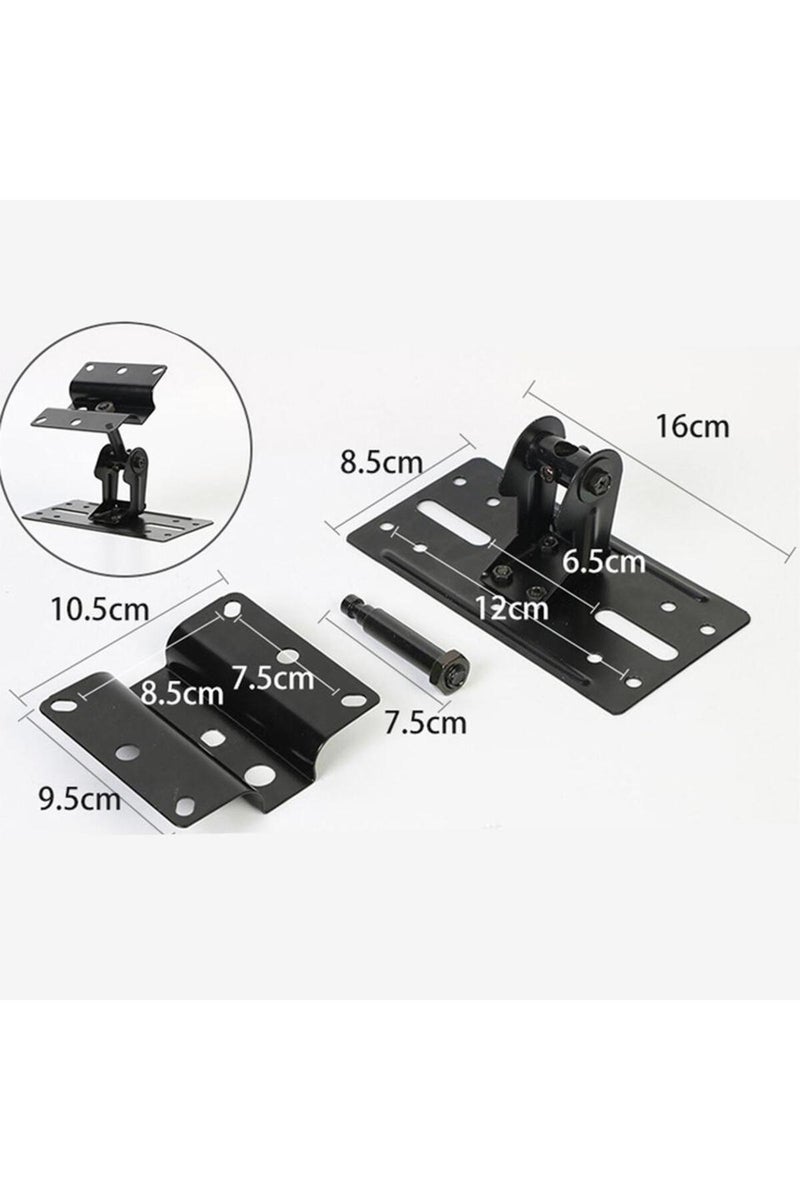 erorex 2Pcs Speaker Wall Mounted Hanging Shelves Metal Universal Surround Sound Adjustable Holders for S... - Image 5