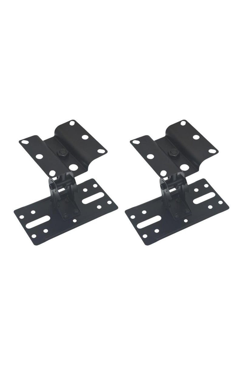 erorex 2Pcs Speaker Wall Mounted Hanging Shelves Metal Universal Surround Sound Adjustable Holders for S... - Image 4