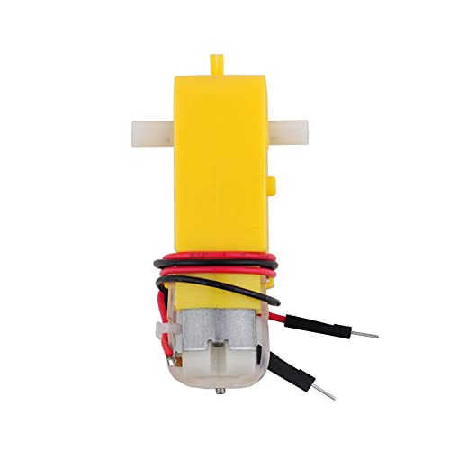 Stemedu 4PCS DC TT Motor Gearbox Motor - 3-6V Dual Shaft Geared Electric Motors for Ar-duino Smart Car Chassis - 200RPM Ratio 1:48 DIY Robot Toys (4) - Image 2