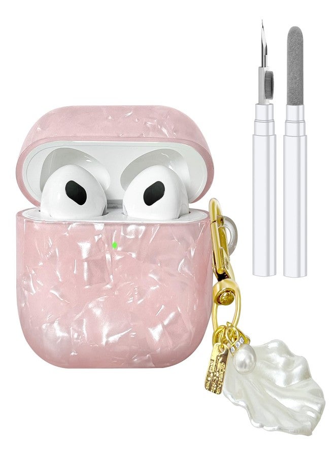 CASEFUN Compatible with AirPods 3 case, Cute TPU Protective Case Cover for AirPods with Cleaner Kit and Shell Lanyard Accessories for Women Girls - Image 1