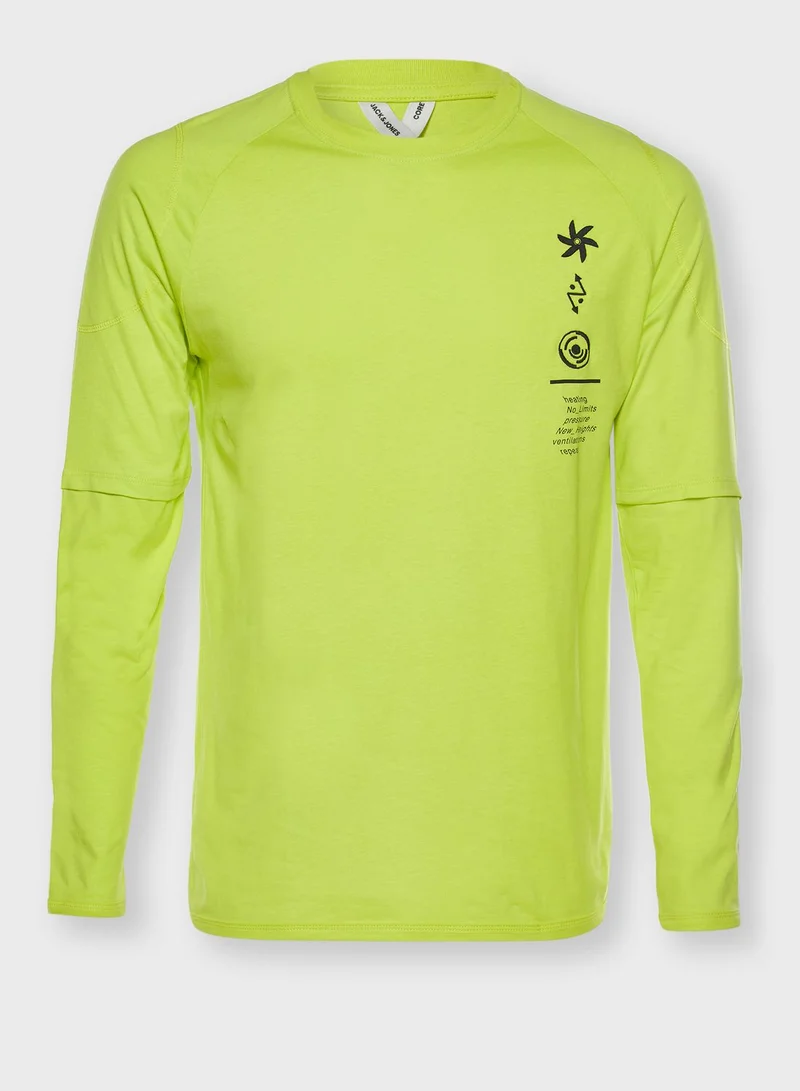 JACK & JONES Art Slim Fit Crew Neck T-Shirt