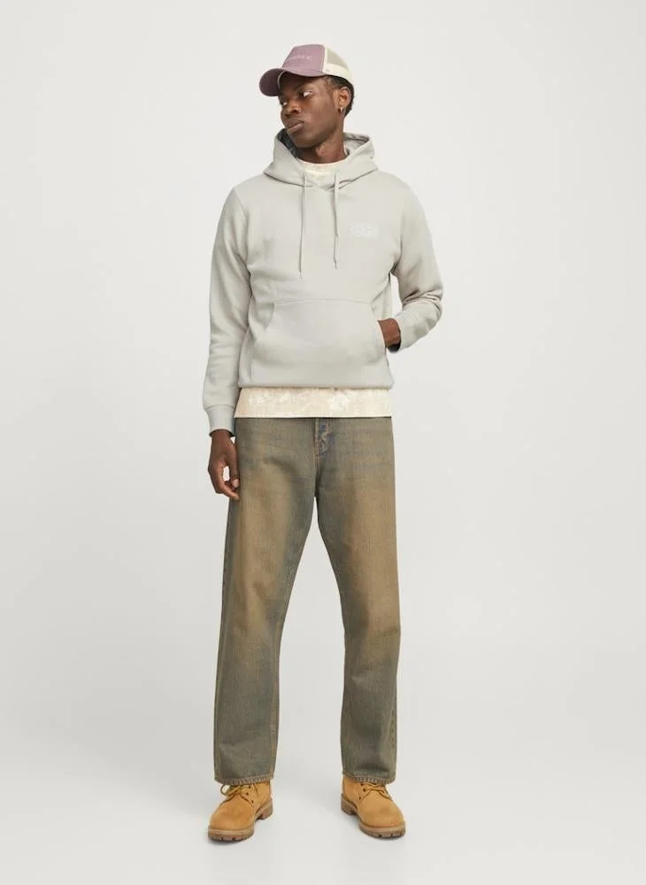 JACK & JONES  Logo Pullover Hoodie for Men | Best Price UAE