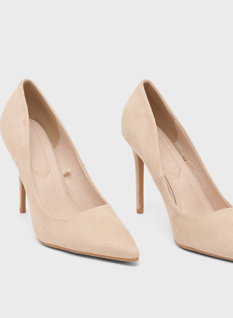 Truffle Bone Heeled Pumps - Image 4