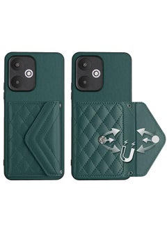 erorex Case For Xiaomi Redmi 13C 5G / Redmi 13R Rhombic Texture Card Bag RFID Phone Case  - Image 2