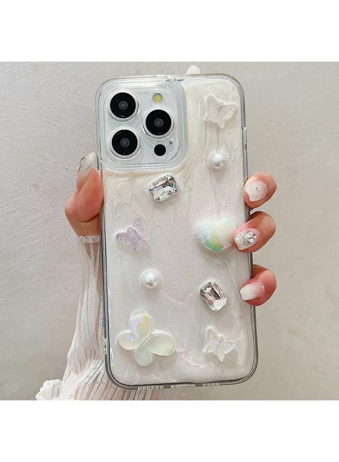 اس-توب جراب لهاتف iPhone 16 Pro، جراب هاتف من مادة TPU بتصميم كريمي من Decoden - Image 1