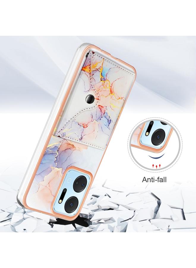 اس-توب جراب لهاتف Honor X7a بنمط رخامي مع فتحة بطاقة IMD - Image 2