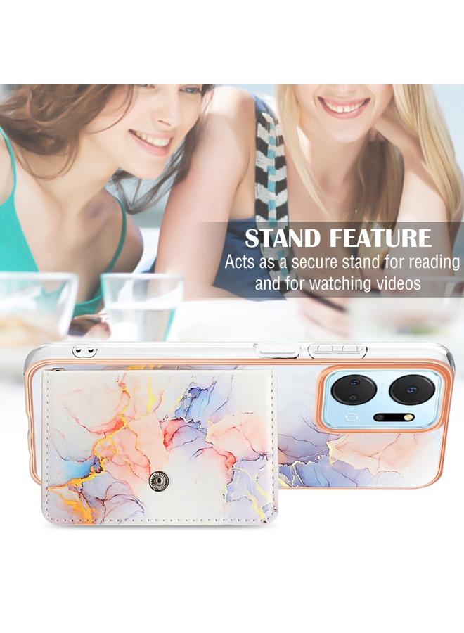 اس-توب جراب لهاتف Honor X7a بنمط رخامي مع فتحة بطاقة IMD - Image 5