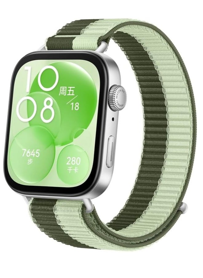 Huawei Official QuickLink Strap for Watch Fit 3 / Watch Fit 4 / Watch Fit 4 Pro – Easy One-Click Release, Secure Fit, Comfortable & Stylish Design Gradient Green Gradient Green - Image 1