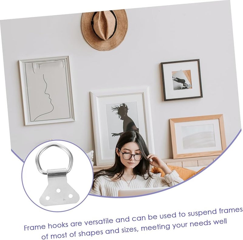 Tehaux خطاطيف الصور والأرفف وأقواس تركيب الحائط للإطارات بحلقة D - Image 3