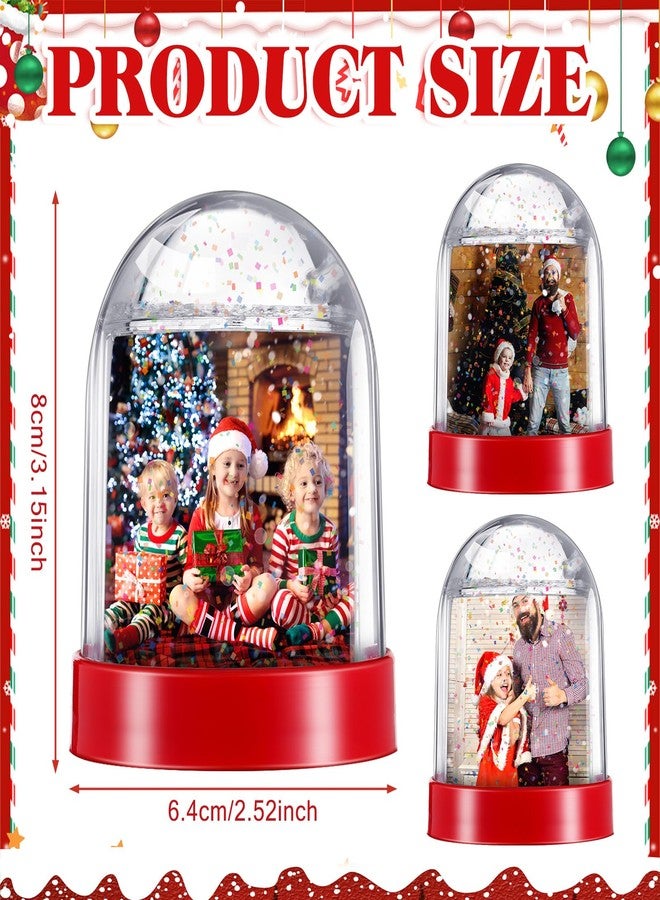 Barydat مجموعة باريدات المكونة من 12 قطعة من كرات الثلج الملونة لعيد الميلاد، مصنوعة من البلاستيك، مثالية لتزيين الأنشطة والفعاليات الشتوية الاحتفالية (أحمر). - Image 2