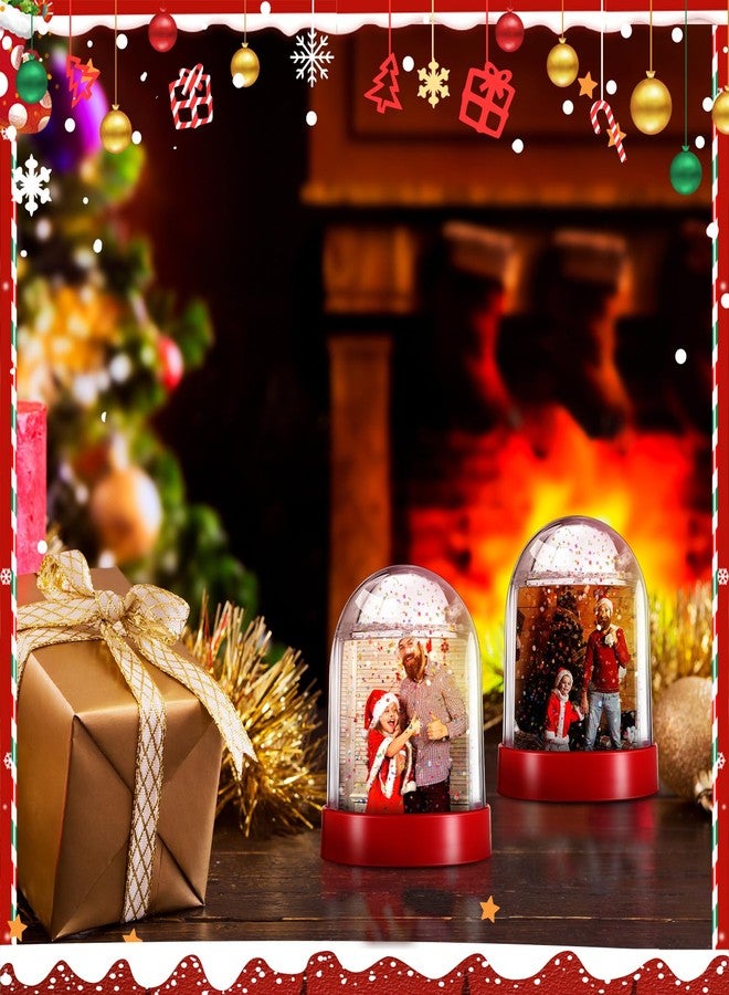 Barydat مجموعة باريدات المكونة من 12 قطعة من كرات الثلج الملونة لعيد الميلاد، مصنوعة من البلاستيك، مثالية لتزيين الأنشطة والفعاليات الشتوية الاحتفالية (أحمر). - Image 5