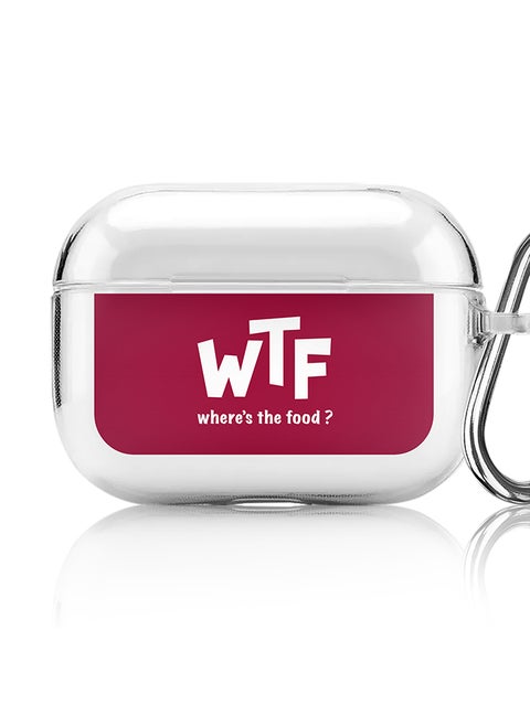 Classic Clear printed Case for Apple AirPods Pro 2nd Generation Thin Transparent Cover [Designed for Apple AirPods Pro 2nd Generation] - Where's the food?