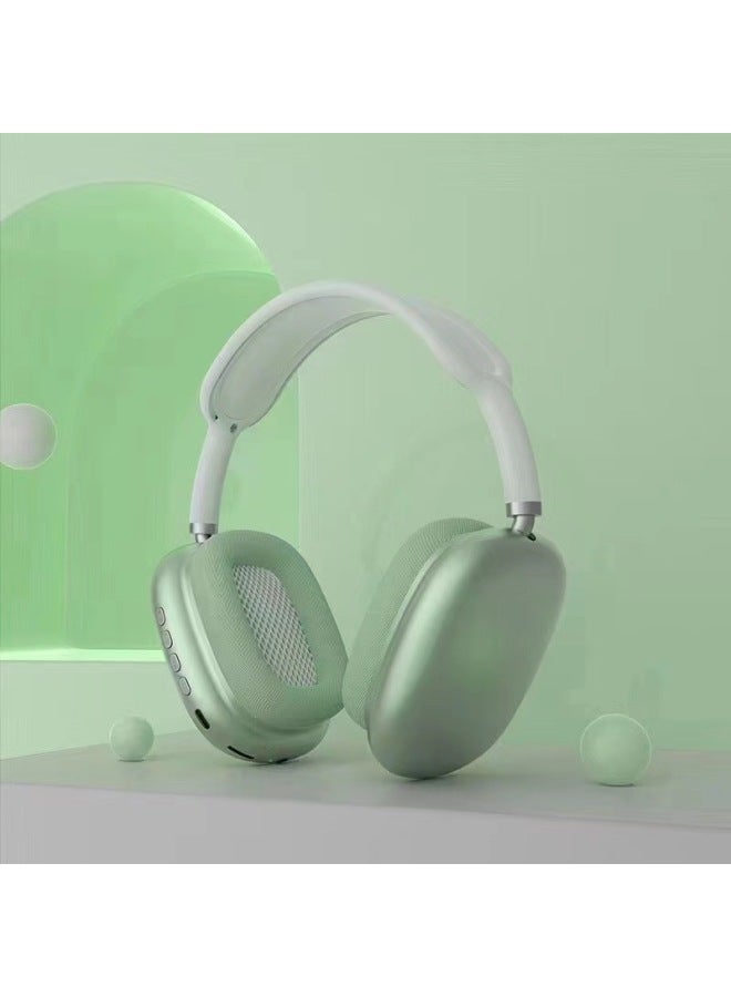 Explosions P9 Wireless Headset Bluetooth Headset Sports Game TF Card Stereo Direct Sales-Color:Blue