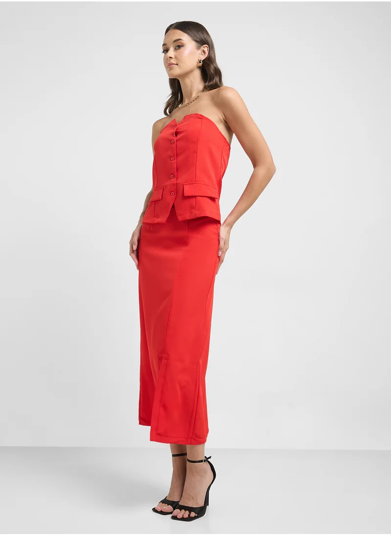 ايلا Bandeau Vest & Skirt Set