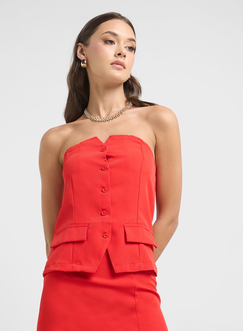 ELLA Bandeau Vest & Skirt Set  - Image 3