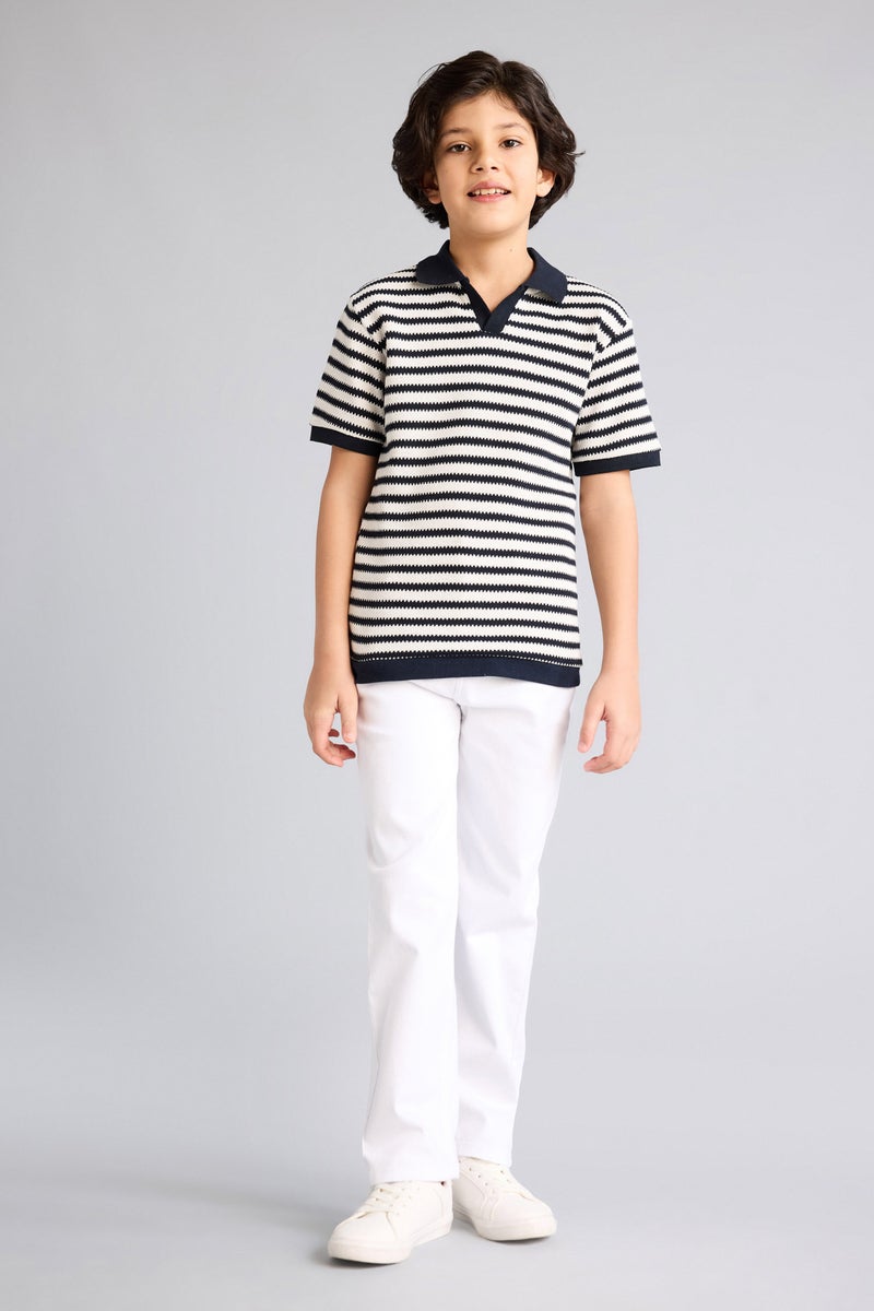 DeFacto White Boy Boy Straight Fit Jeans Casual - Image 1