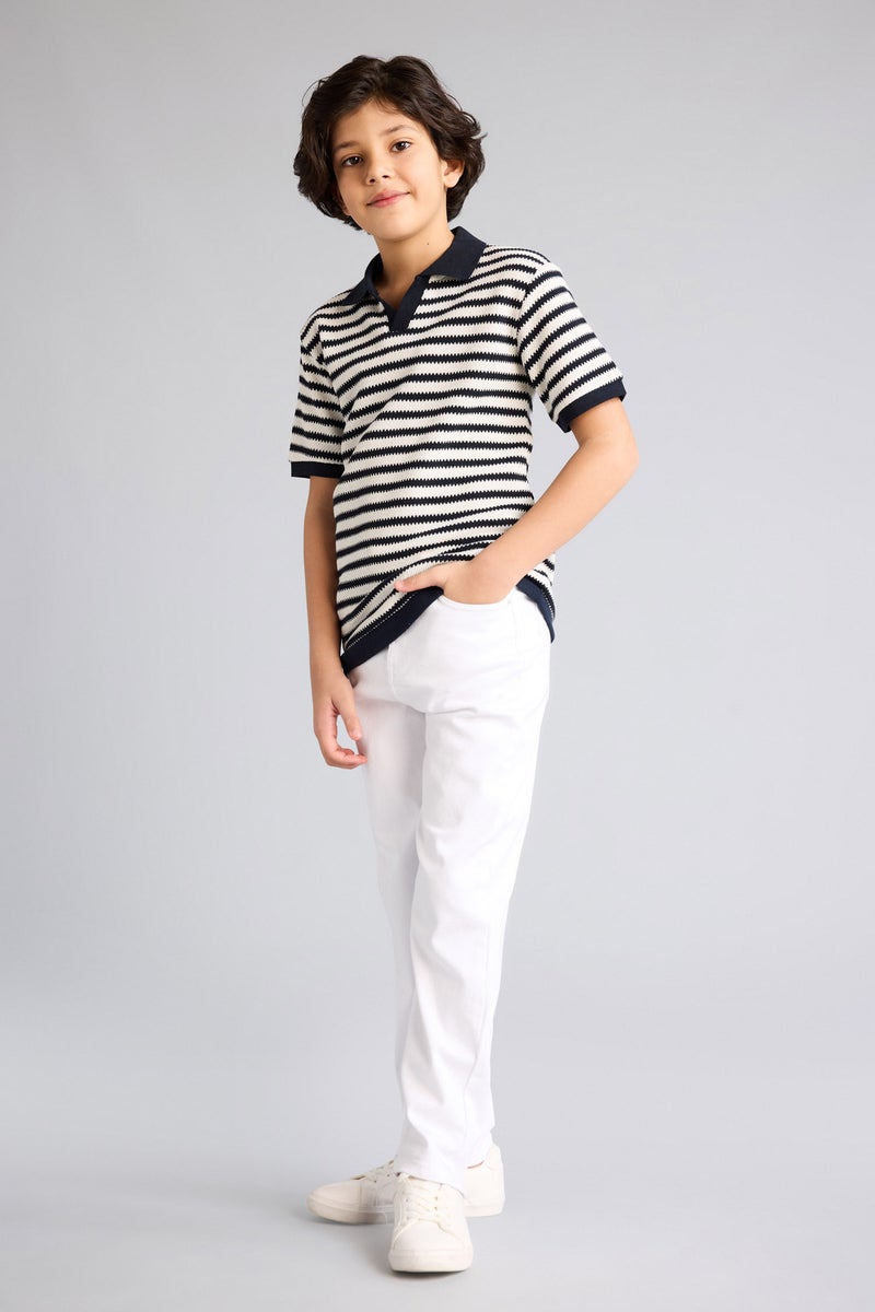 DeFacto White Boy Boy Straight Fit Jeans Casual - Image 2