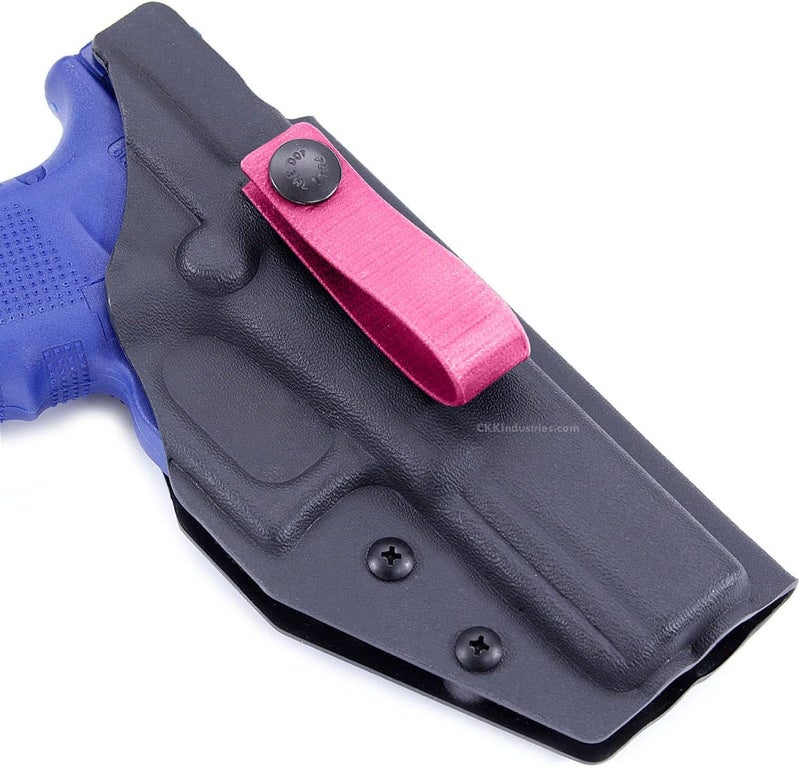 Holstex IWB Soft Belt Loops - w/Heavy Duty Rubberized Nylon Pull-The-Dot Security Snaps & Mounting Hardware - Holster Loops for IWB Carry - (Fit 1.25" to 2.00" Belts (Adjustable) - (Multi Colors) - Image 3