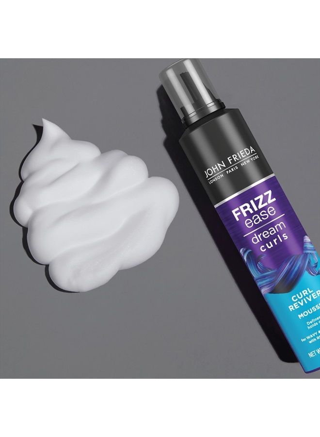 John Frieda Frizz Ease Curly Hair Reviver Mousse Enhances Curls, a Soft Flexible Hold for Curly or Frizzy Hair, Alcohol-Free, 7.2 oz (Pack of 2)  - Image 5