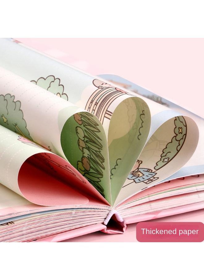 Bluejw Children And Girls Hand Account Book Suit Gift Box Cute Girl Hand Account Sticker Material Gift Bag Full Set Of Handmade Free Shipping  - Image 4