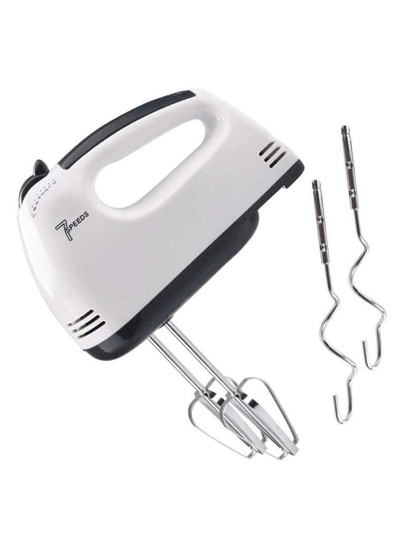 Electric Hand Mixer – 7 Speed Settings - Lightweight 300W Handheld Egg Beater with Extra-Long Beaters | Dough Hooks & Balloon Whisk – Ideal for Baking, Whipping, Mixing & Cake Making - Image 1