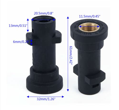 Generic Nirali Foam Lance connector adapter for karcher k series pressure washer compatible snow foam lance Pack of 2  - Image 4