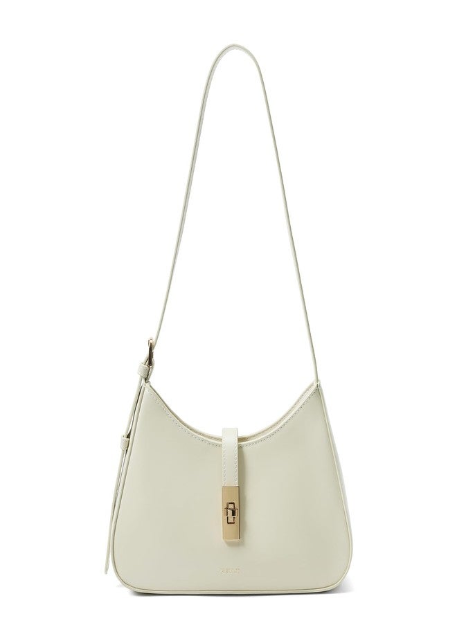 Keyli Fashion Shoulder Bag for Women Vegan Leather Adjustable Handbags Hobo Bags Purses with Long Strap, B-cream, 207.5 cubic inches - Image 1