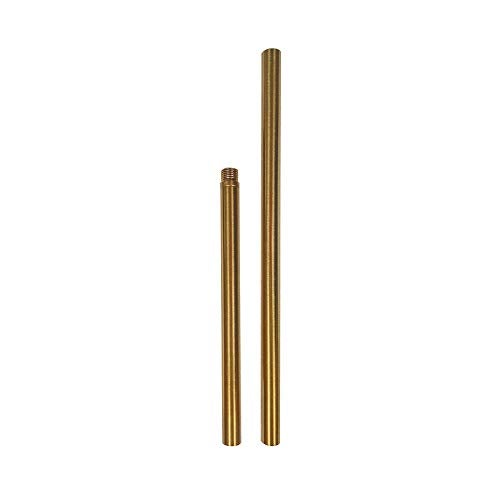 KCO Lighting M14 Threaded Extension Rod 7.89“ and 11.8" Brass Gold Extension Rods Lighting Fixture Downrods Stems Chandelier Extension Rods - Image 1