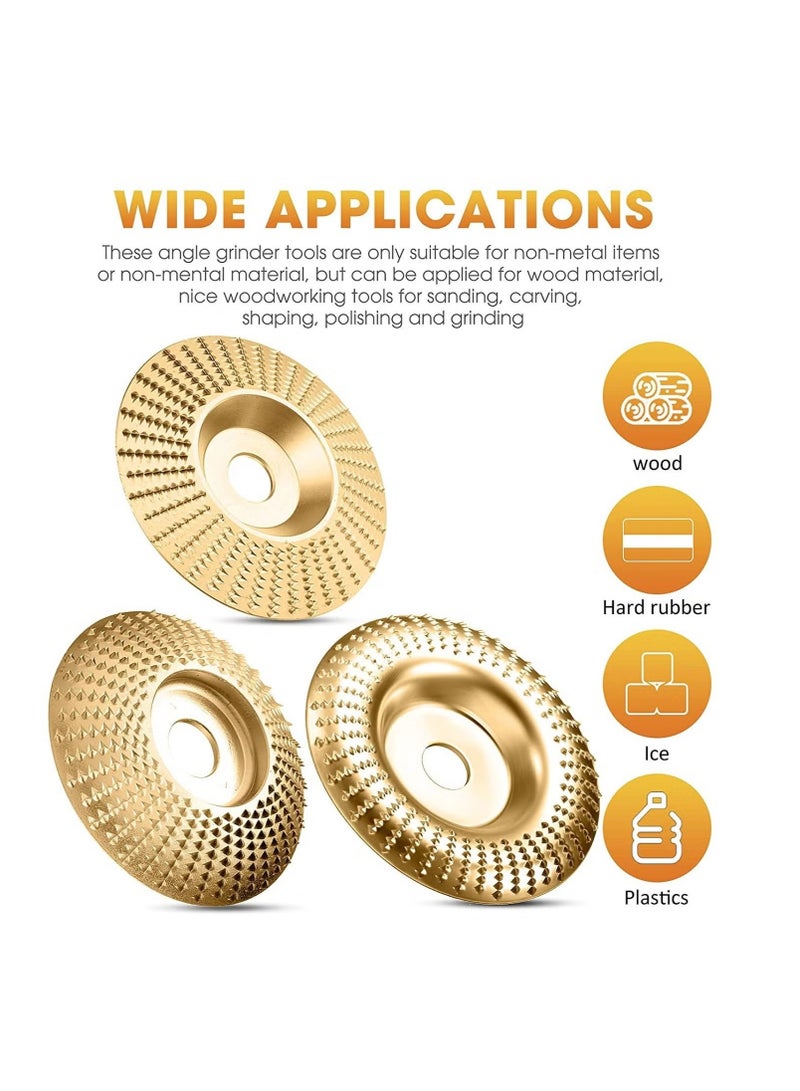 Ailily 3-Pieces Grinding Wheel Shaping Disc Angle Grinder Wood Abrasive - Image 3