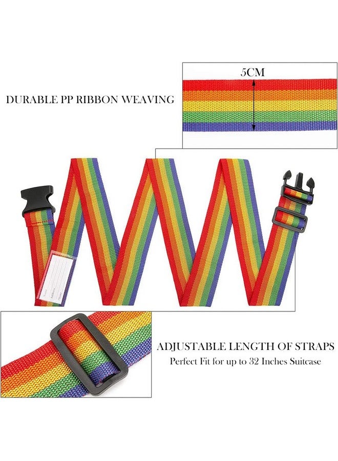 PALAY® 2 PCS Luggage Suitcase Straps Set,Travel Accessories Thickened Luggage Belt with Quick Release Buckle,Adjustable Black Travel Luggage Straps for Suitcase Baggage - Image 4