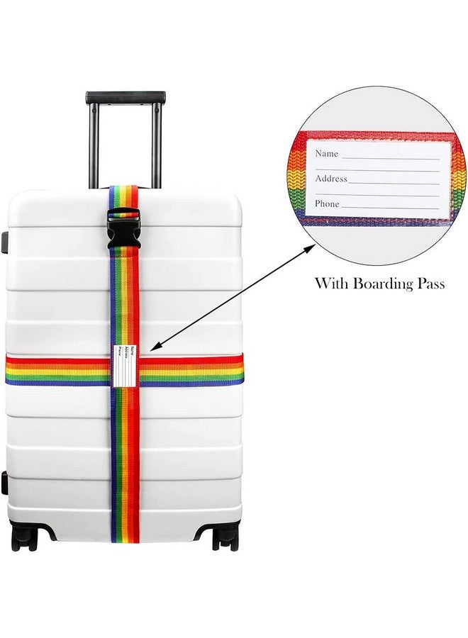 PALAY® 2 PCS Luggage Suitcase Straps Set,Travel Accessories Thickened Luggage Belt with Quick Release Buckle,Adjustable Black Travel Luggage Straps for Suitcase Baggage - Image 2