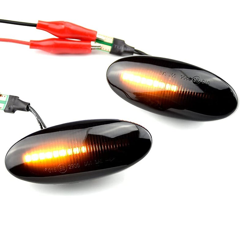 1 Pair Front LED Side Marker Lights Crystal White for Nissan - Image 5