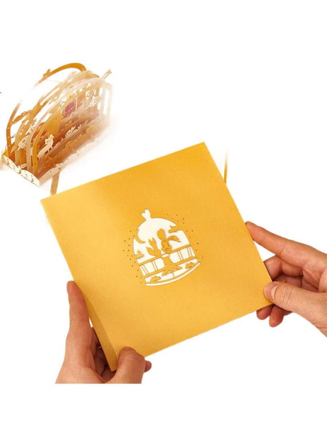 Jiamo Birthday 3D Pop-Up Greeting Card, Instagram-Style Elegant Creative Folding Paper Sculpture, Blessing Card Gift For Boyfriend Girlfriend, The Little Prince 3D Greeting Card, Back-To Season, Teacher'S Day, Gift For Guests - Image 2