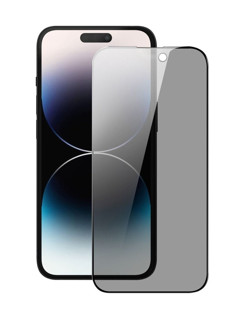 Mi techo Apple iPhone 15 Pro Full Coverage Privacy Tempered Glass Screen Protector - Image 2