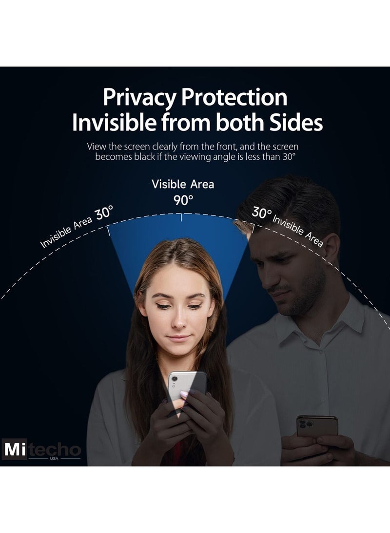 Mi techo Apple iPhone 15 Pro Full Coverage Privacy Tempered Glass Screen Protector - Image 4