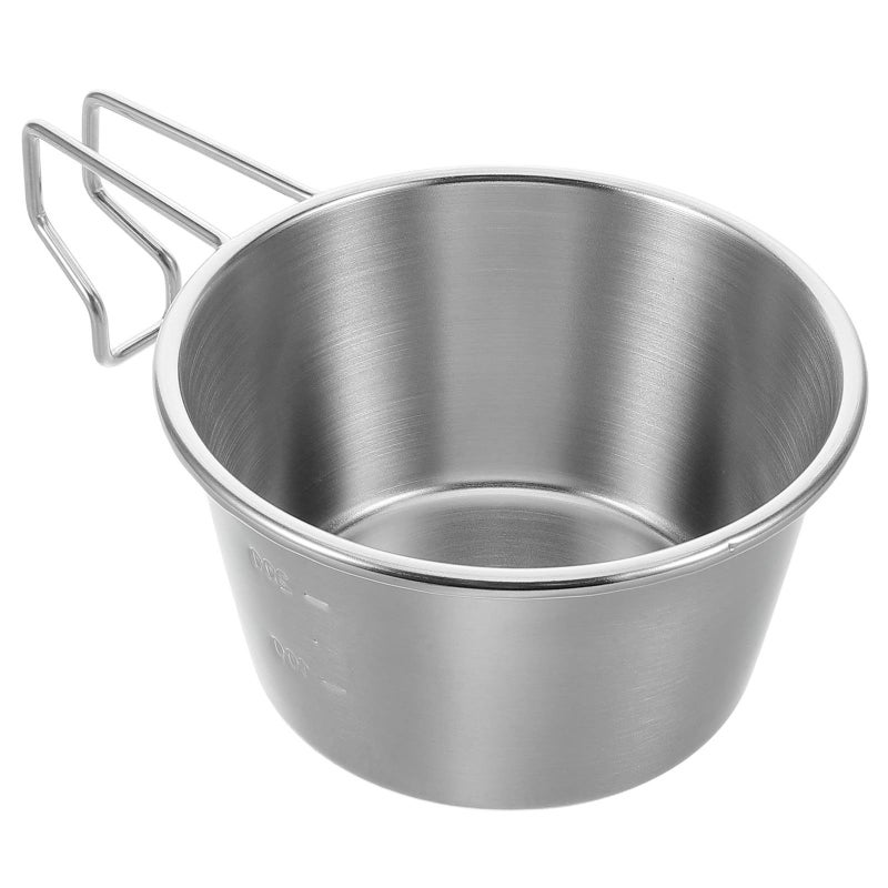 304 Stainless Steel 200ml Camping Bowl Food Grade Outdoor Cup For Hiking Travel - Image 2